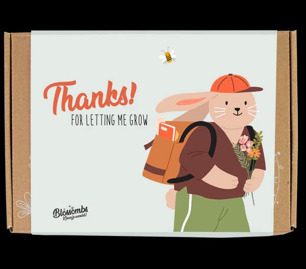 Blossombs Semínkové bomby - Dárková sada menší pro učitele - Zajíček (7 ks)