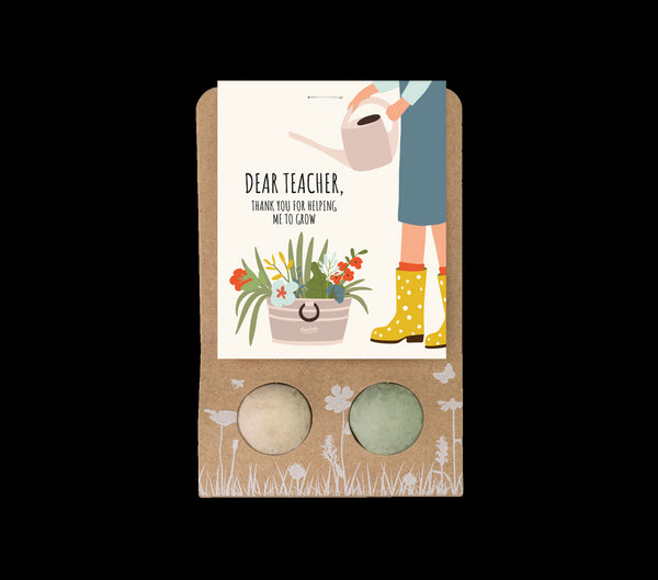 Blossombs Semínkové bomby - Drobný dáreček pro učitele - Květiny (2 ks)