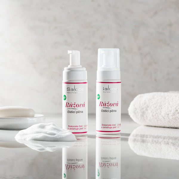 Saloos Růžová čisticí pěna na pleť BIO (150 ml)