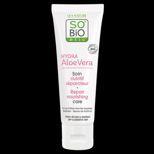 SO’BiO étic Péče výživná reparační s Aloe vera pro citlivou pleť BIO (50 ml)