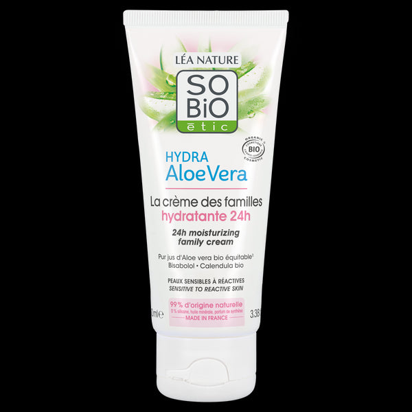 SO’BiO étic Krém hydratační hypoalergenní s Aloe vera pro celou rodinu BIO (100 ml)