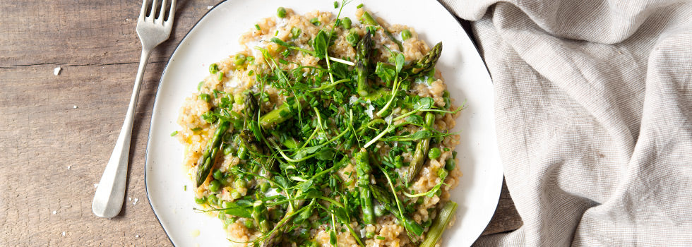 Jarní veganské risotto