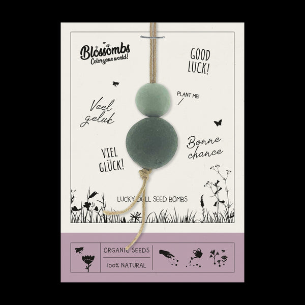 Blossombs Semínkové bomby - Drobný dáreček - Panenka pro štěstí (2 ks)