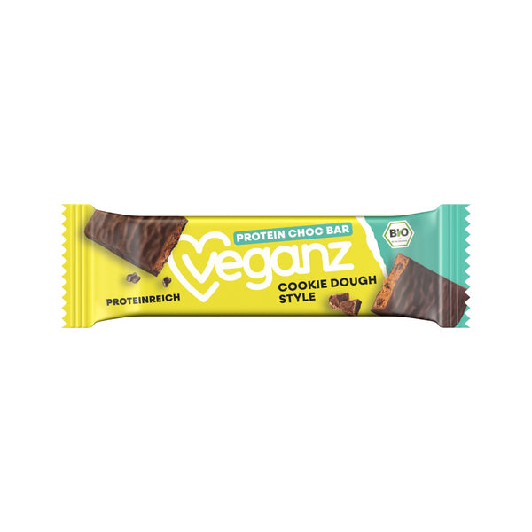 Veganz Proteinová tyčinka čokoládová - sušenkové těsto BIO (50 g)