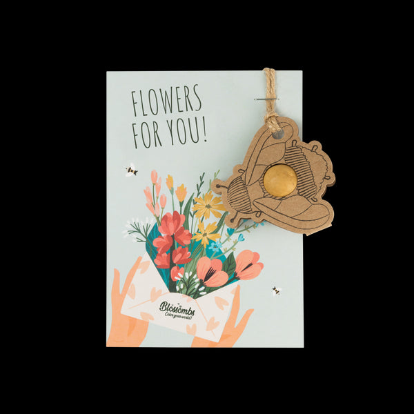 Blossombs Semínková bomba - Dárková dekorace "Kytice" - Čmelák (1 ks)