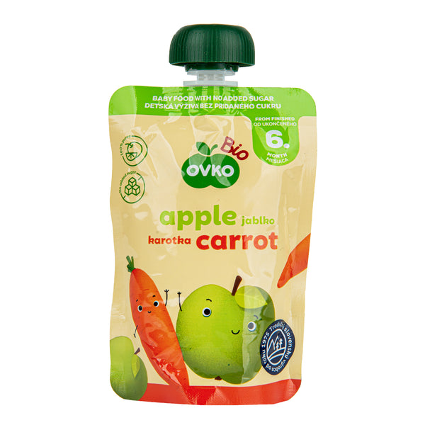 330077 Příkrm jablko, mrkev 90 g BIO OVKO-1