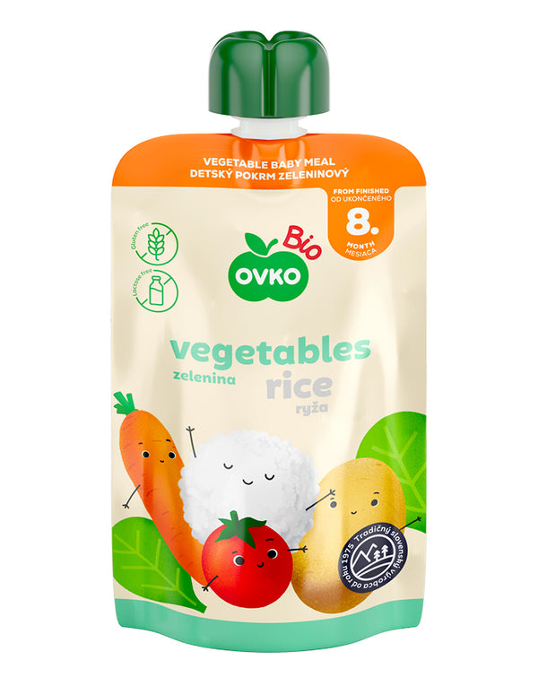 330081 Příkrm zeleninová směs, rýže 90 g BIO OVKO-2