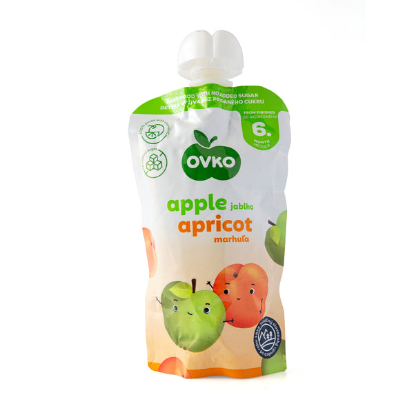 332046 Příkrm jablko, meruňka - kapsička 120 g OVKO-1