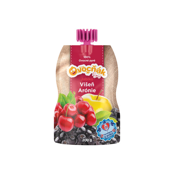 332058 Kapsička jablko-višeň-arónie 200 g OVOCŇÁK-1