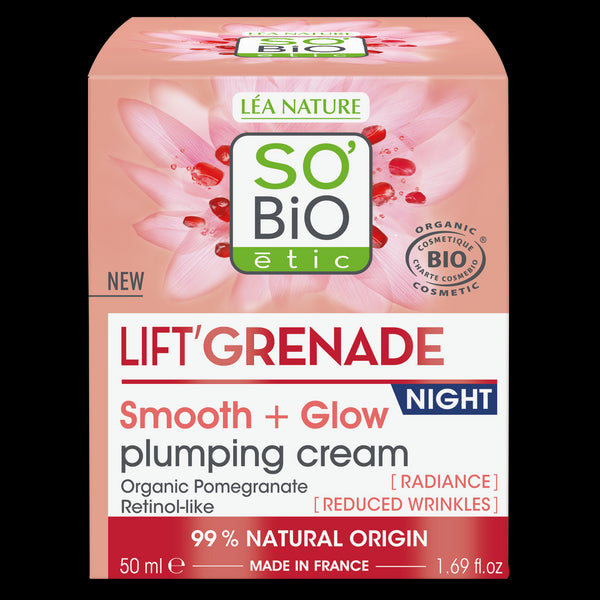 SO’BiO étic Krém noční rozjasňující proti vráskám Lift'Grenade BIO (50 ml)