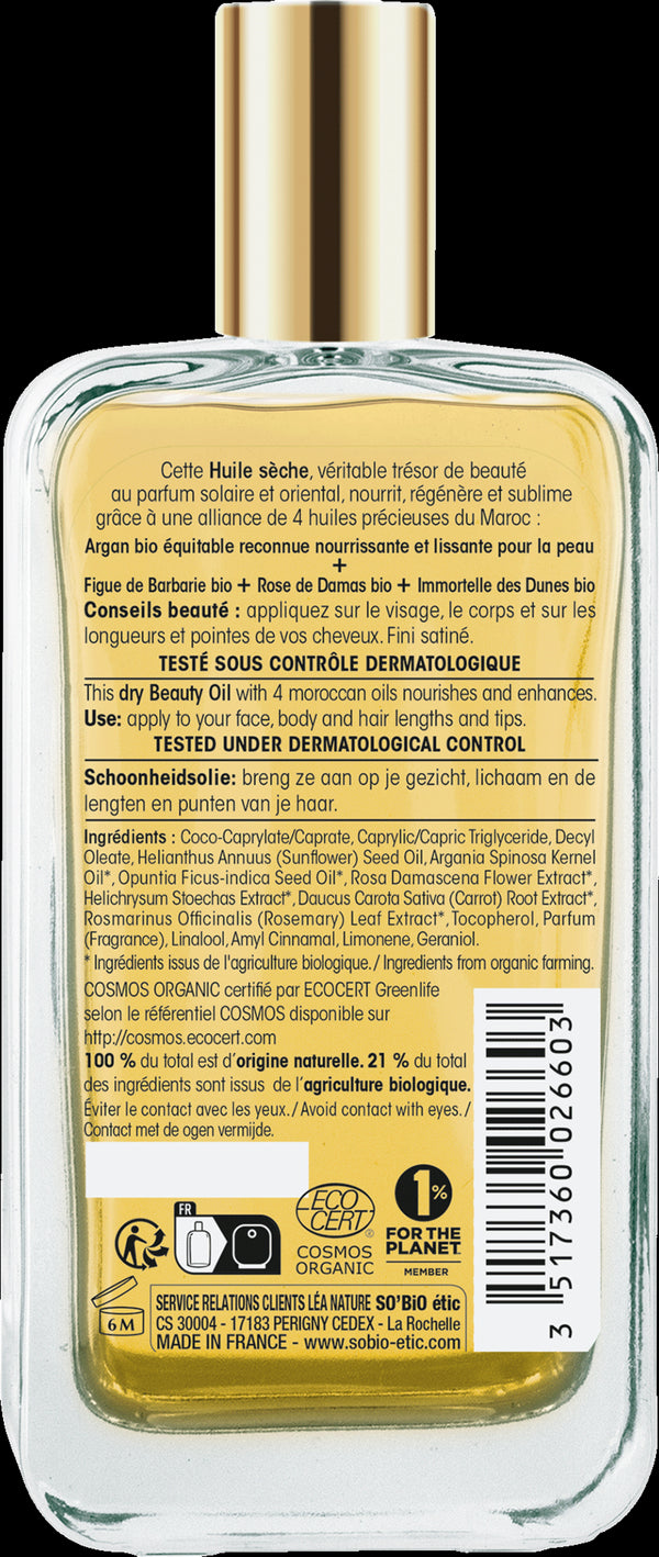 SO’BiO étic Précieux Argan Pěstící olej na tělo, tvář i vlasy BIO (100 ml)