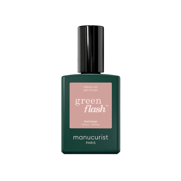 Manucurist Green Flash LED gel lak na nehty - Shell Beige (15 ml)