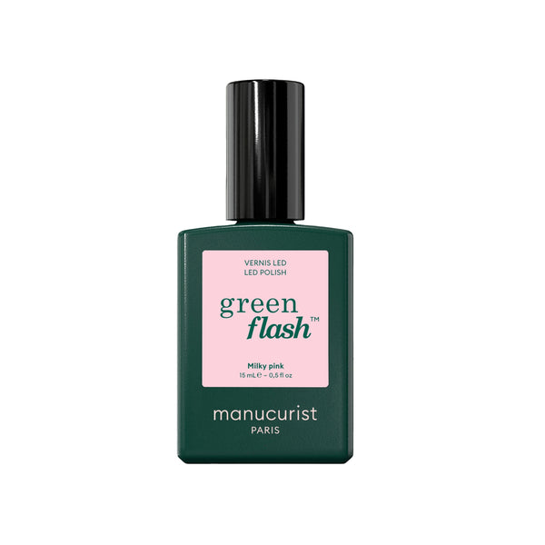 Manucurist Green Flash LED gel lak na nehty - Milky Pink (15 ml)
