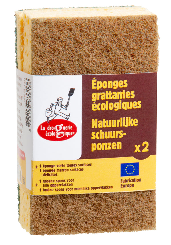 La Droguerie Ecologique by Ecodis Sada houbiček na nádobí - zelená a hnědá (2 ks)