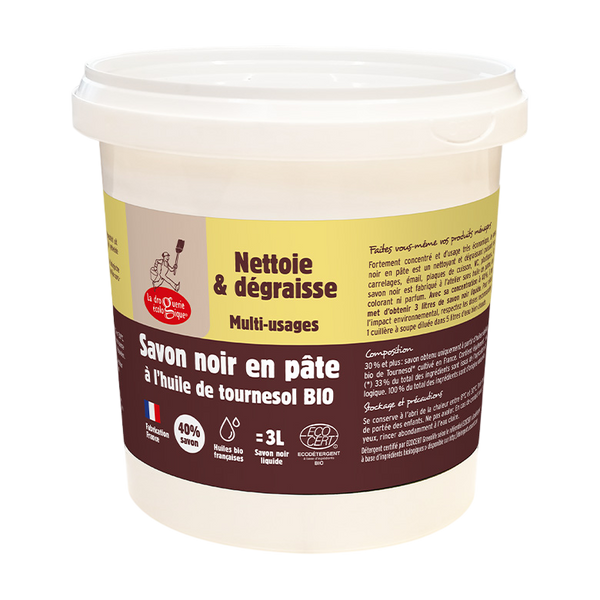 La Droguerie Ecologique by Ecodis Univerzální černé mýdlo BIO - pasta (1 kg)