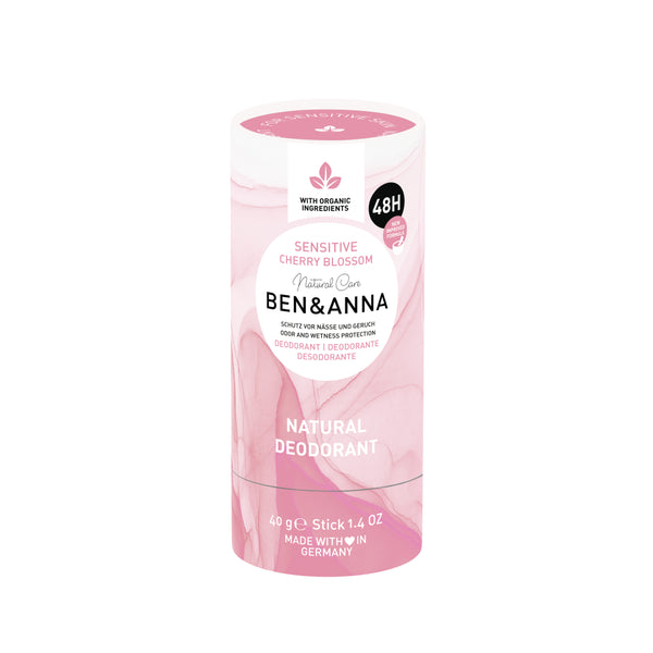 Ben & Anna Tuhý deodorant Sensitive (40 g) - Třešňový květ