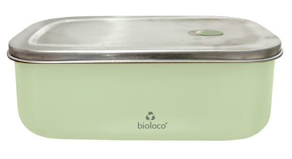 Bioloco Nerezový svačinový box (800 ml) - Světle zelený