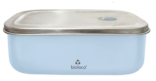 Bioloco Nerezový svačinový box (800 ml) - Světle modrý
