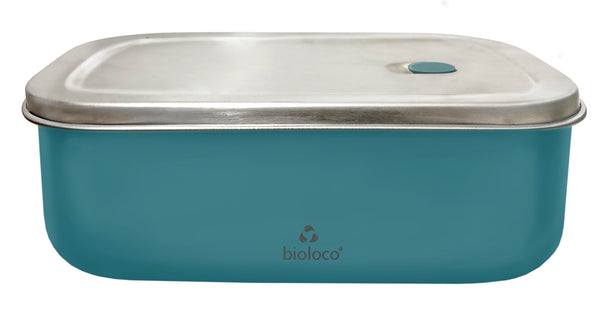 Bioloco Nerezový svačinový box (800 ml) - Petrolejový