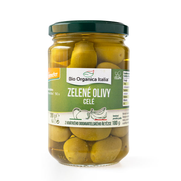430142 Olivy zelené celé ve slaném nálevu 280 g BIO BIO ORGANICA ITALIA-1