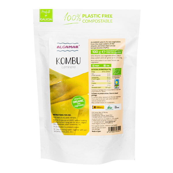 480001 Mořské řasy Kombu 100 g BIO ALGAMAR-1