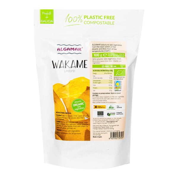 480003 Mořské řasy Wakame 100 g BIO ALGAMAR-1