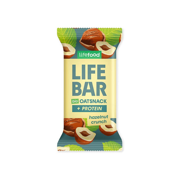 Lifefood Tyčinka Lifebar Oat Snack Protein Hazelnut Crunch BIO (40 g)
