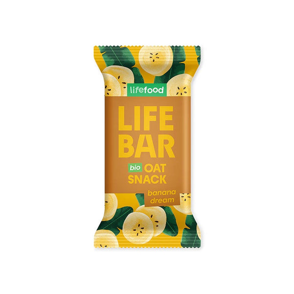 Lifefood Zvýhodněná sada 13 + 2 tyčinky zdarma - Lifebar Oat Snack Banana Dream BIO (15 x 40 g)