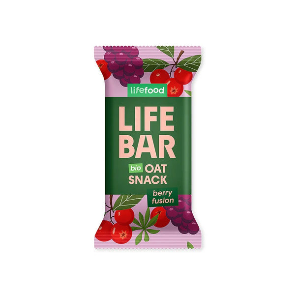 Lifefood Tyčinka Lifebar Oat Snack Berry Fusion BIO (40 g)