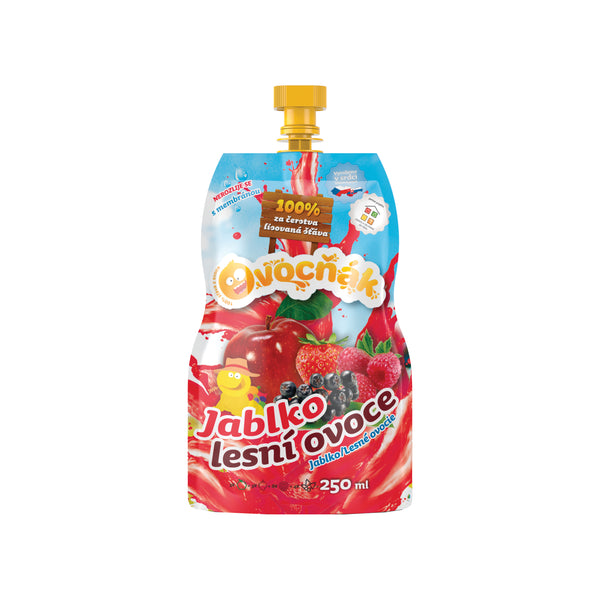 552084 Mošt ovocný jablko-lesní ovoce 250 ml OVOCŇÁK-1