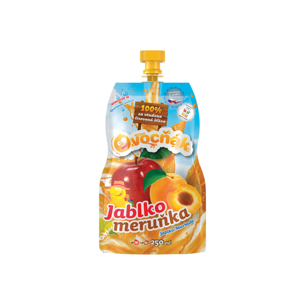 552086 Mošt ovocný jablko-meruňka 250 ml OVOCŇÁK-1