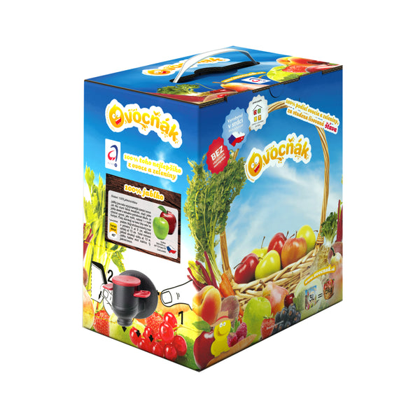 552120 Mošt ovocný jablko 100%BiB 3L OVOCŇÁK-1