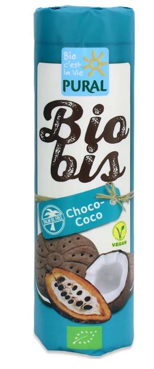 Pural Biobis Kakaové sušenky s kokosovým krémem BIO (300 g)