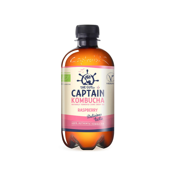 570087 Captain kombucha malina 400 ml BIO THE GUTSY-1