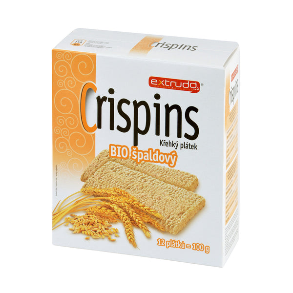 610011 Chlebíček vícezrnný špaldový Crispins 100 g BIO EXTRUDO-1