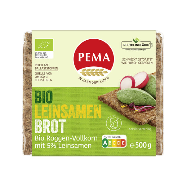 610083 Chléb žitný se lněným semínkem 500 g BIO PEMA-1