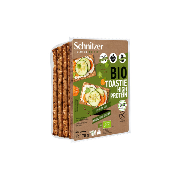 610097 Chléb toastový s vysokým obsahem bílkovin bezlepkový 170 g BIO SCHNITZER -1