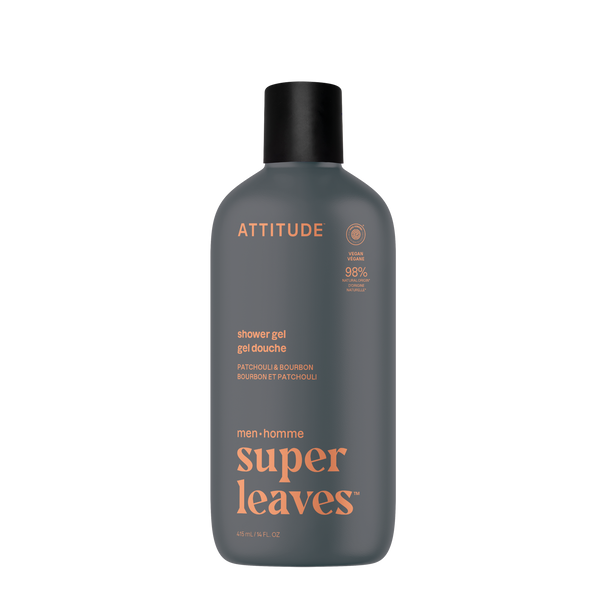 Attitude Pánský sprchový gel Super leaves - Pačuli & Bourbon (415 ml)