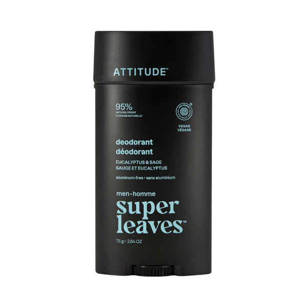 Attitude Pánský deodorant Super Leaves - Eukalyptus & Šalvěj (75 g)