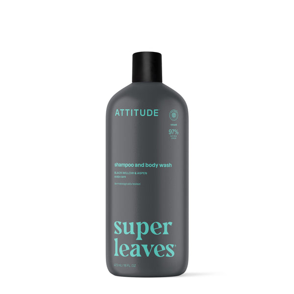 Attitude Pánský sprchový gel a šampon 2v1 Super Leaves - proti lupům (473 ml)