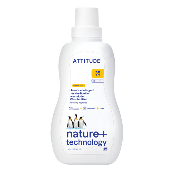 Attitude Prací gel s vůní citronové kůry (1050 ml)