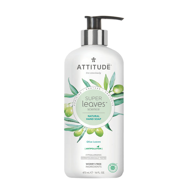 Attitude Tekuté mýdlo na ruce Super Leaves - olivové listy (473 ml)