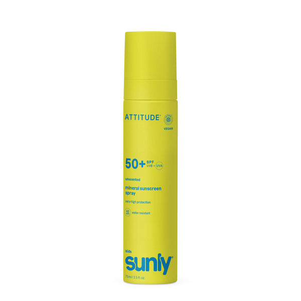 Attitude Dětské opalovací mléko ve spreji SPF 50 - bez vůně (75 ml)