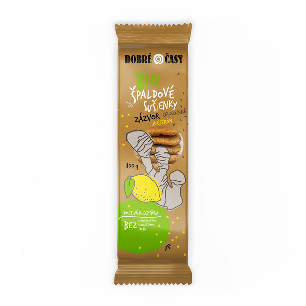 630275 Sušenky špaldové celozrnné zázvorovo-citrónové 100 g BIO DOBRÉ ČASY-1