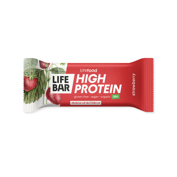 630291 Tyčinka Lifebar proteinová s jahodami 40 g BIO LIFEFOOD-1