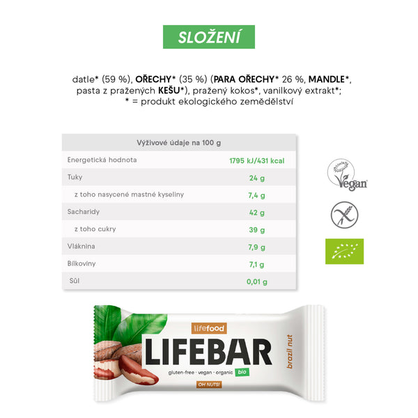 630293 Tyčinka Lifebar s para ořechy 40 g BIO LIFEFOOD-2