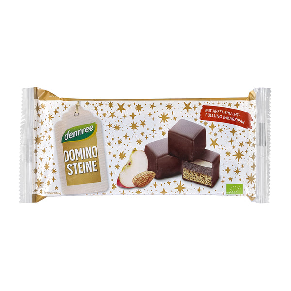 630410 Perníkové kostky plněné jablky a marcipánem 125 g BIO DENNREE-1