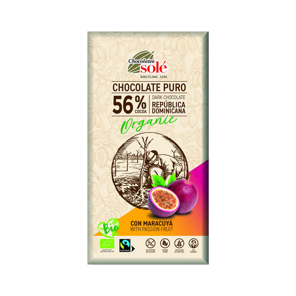 660201 Čokoláda hořká s marakujou 100 g BIO SOLÉ-1