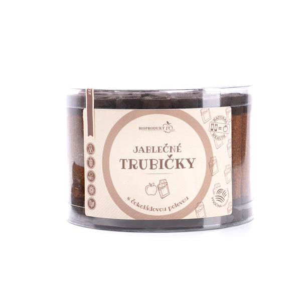662070 Trubičky jablečné s čokoládou dóza 540 g BIOPRODUKT JT-1
