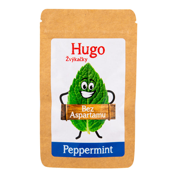 662165 Žvýkačky HUGO peppermint 9 g VELEBA-1